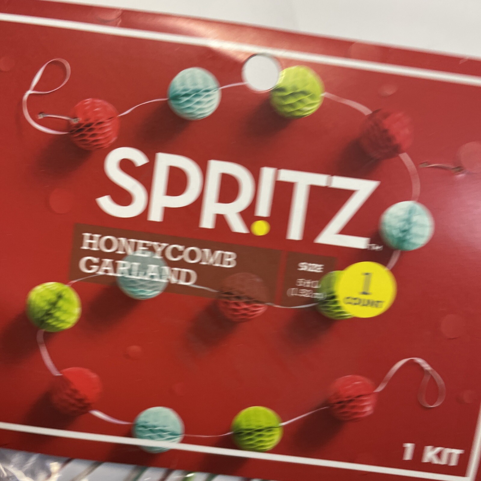 2 Packs Spritz Honeycomb Garland 5 ft. each pack