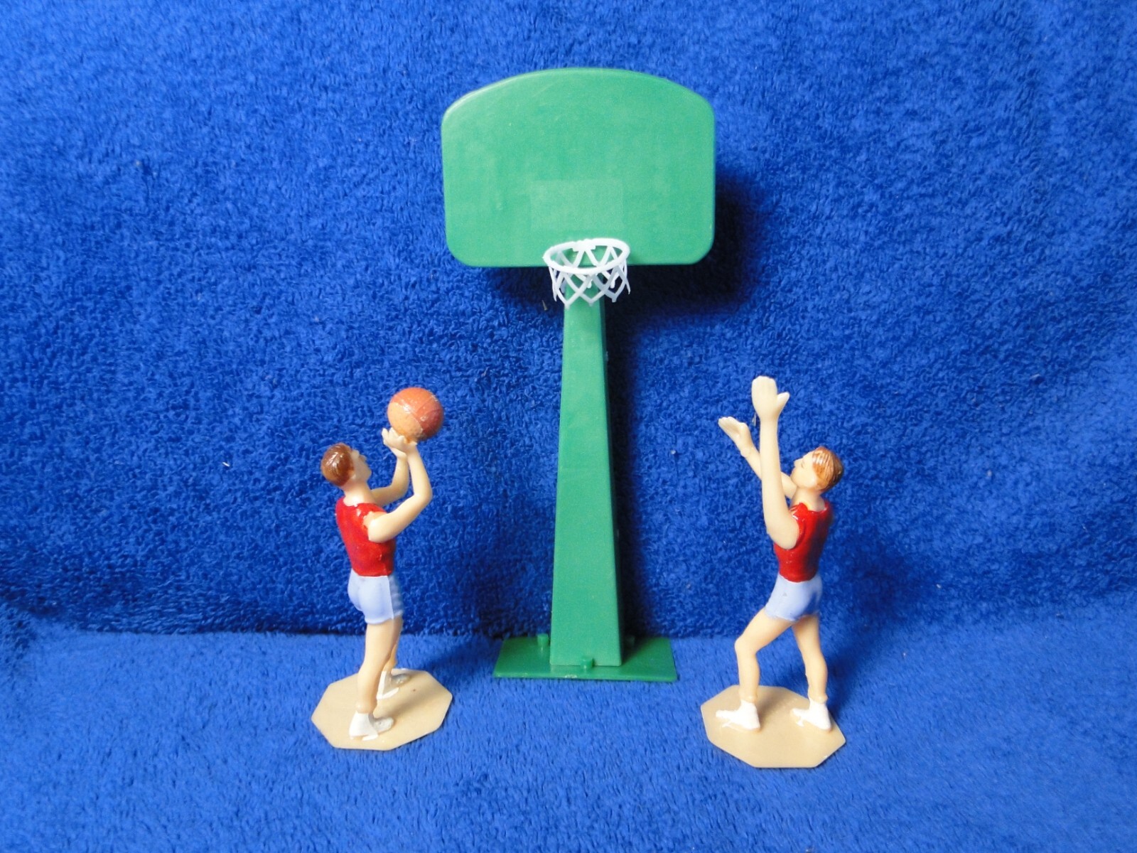 New Vintage Basketball Player with hoop Cake Top Party Decor, choice of two