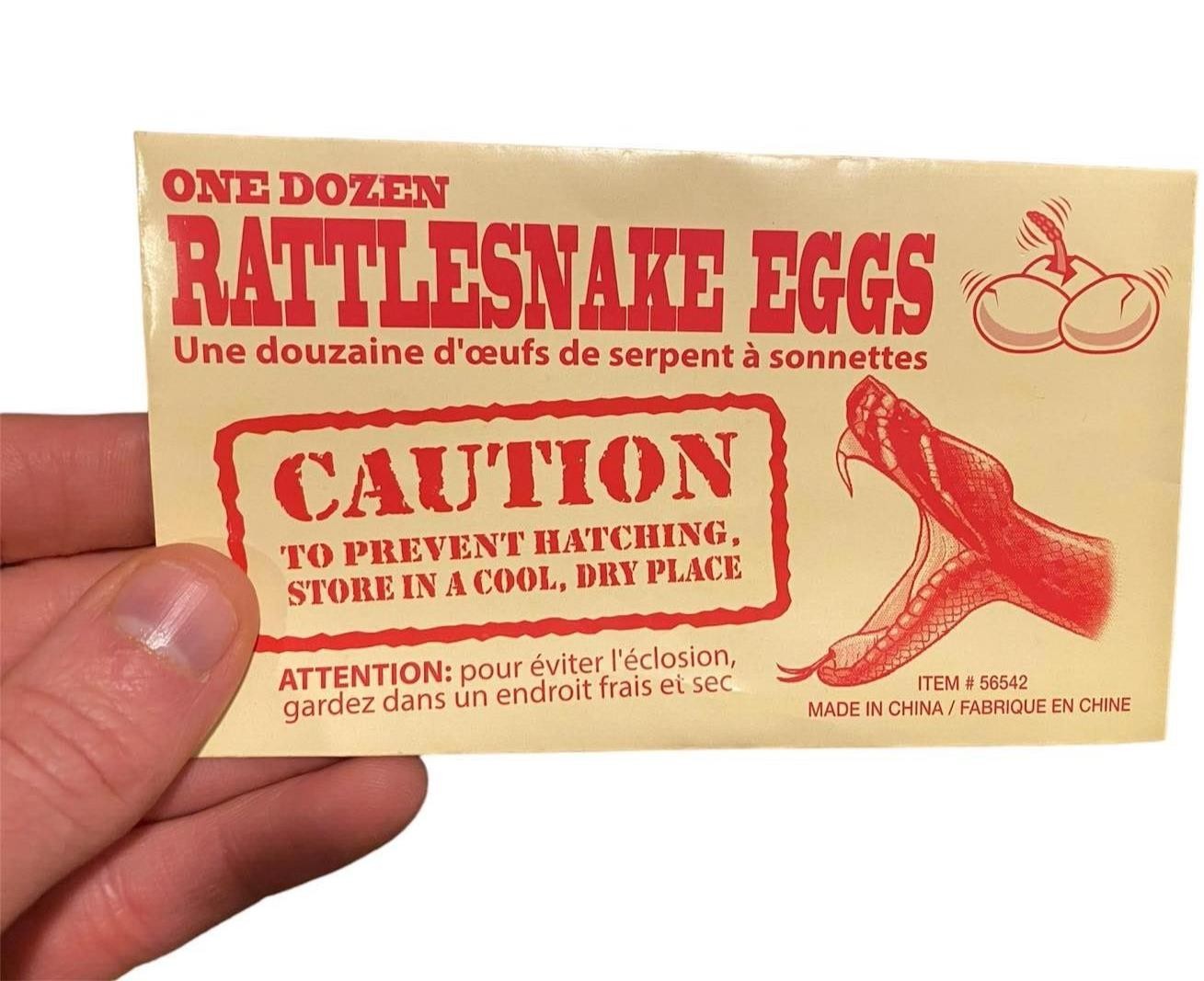 1 RATTLESNAKE EGGS JOKE Envelope – GIFT GIVING RETAIL PACK – Trick Prank Gag