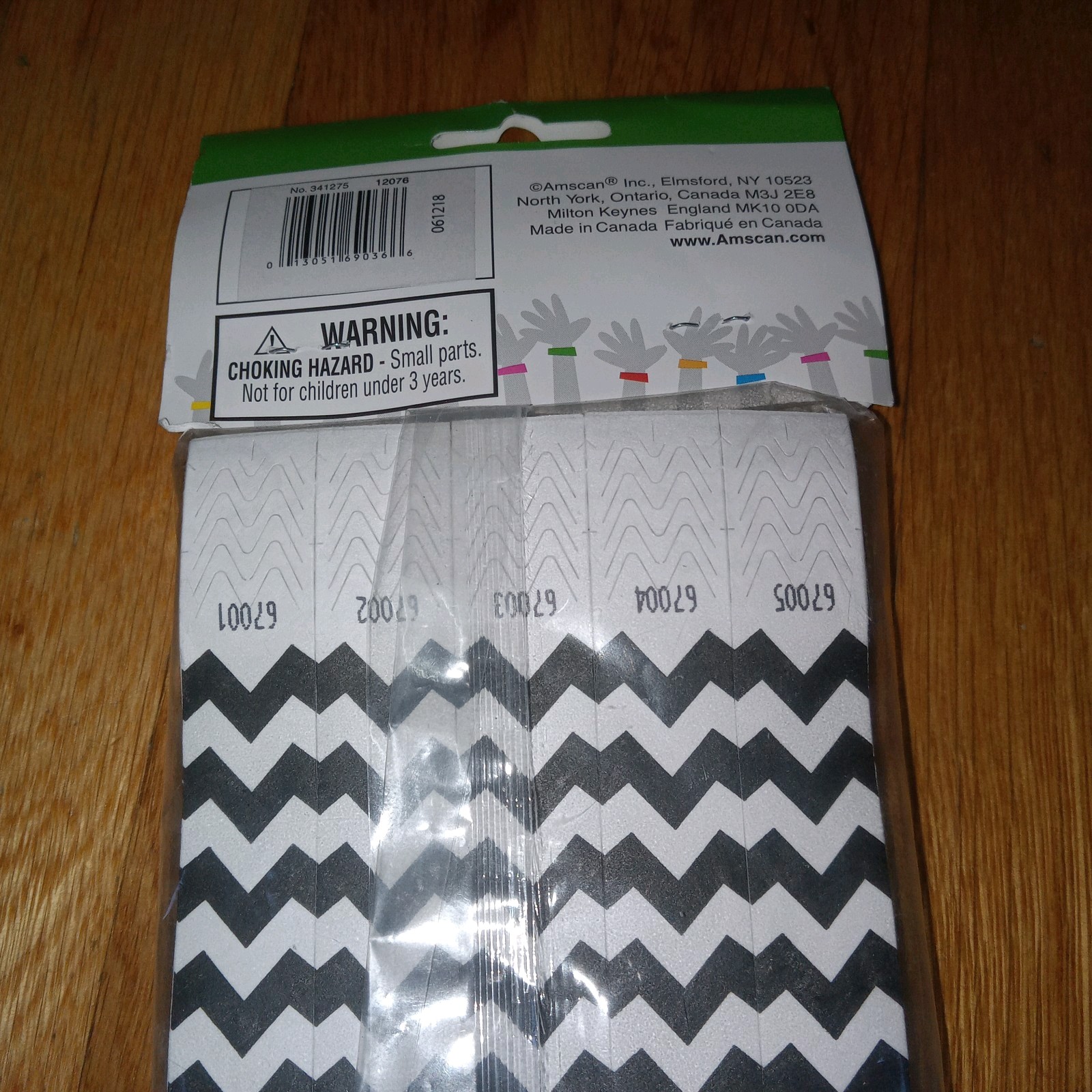 Amscan Tyvek Wristbands 500 Count Concert Events Parties Clubs Crowd Control