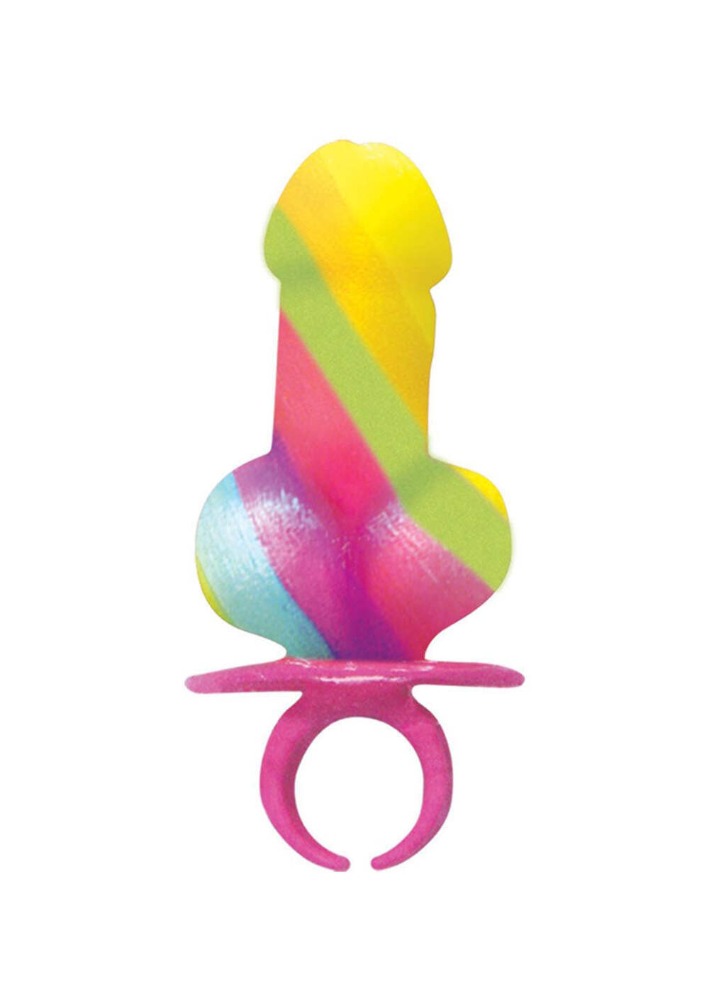 Rainbow Pecker Ring Pops – 12 Count