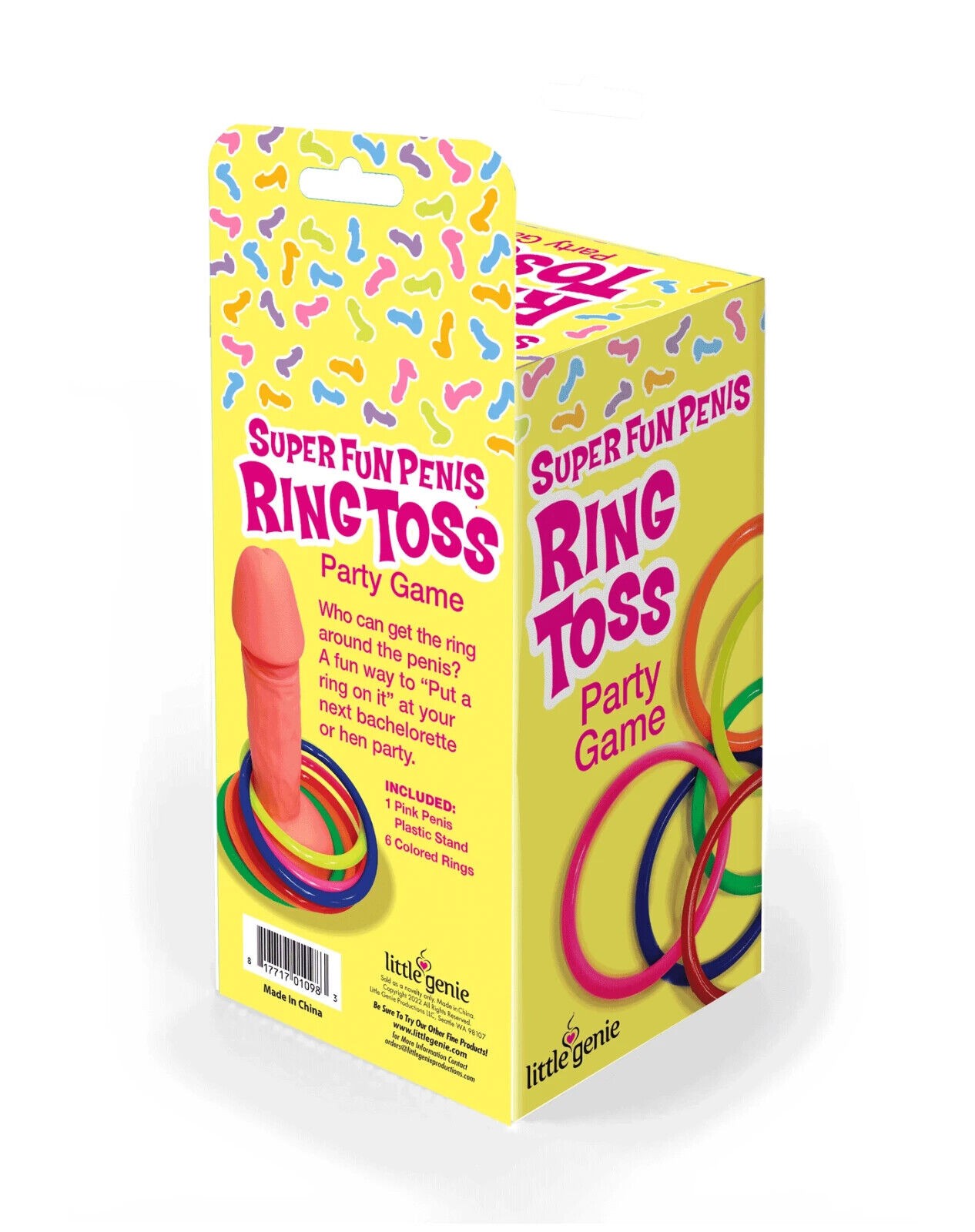 Willy Pecker Ring Toss Party Game – Funny Adult Gag Joke Bachelorette Hen Party
