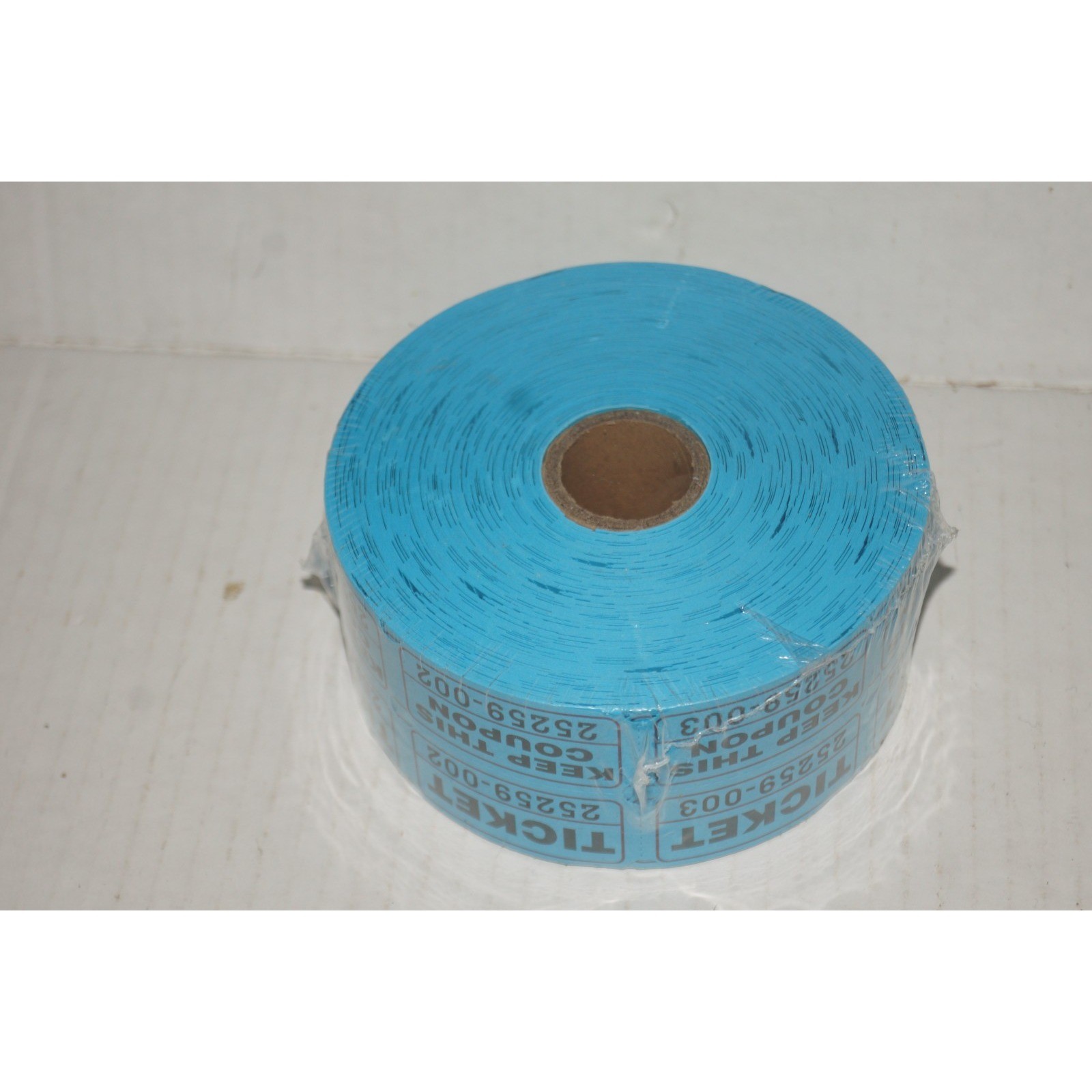 Roll of 2000 Blue Double Stub Raffle Tickets Split the Pot 50/50 NEW