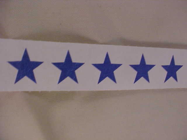 Event Wristbands Blue Star Pattern Tyvek With Peel Off To Secure Qty 105