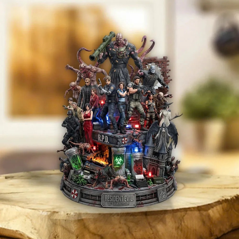 Resident Evil 30th Anniversary Custom Shape Acrylic Plaque
