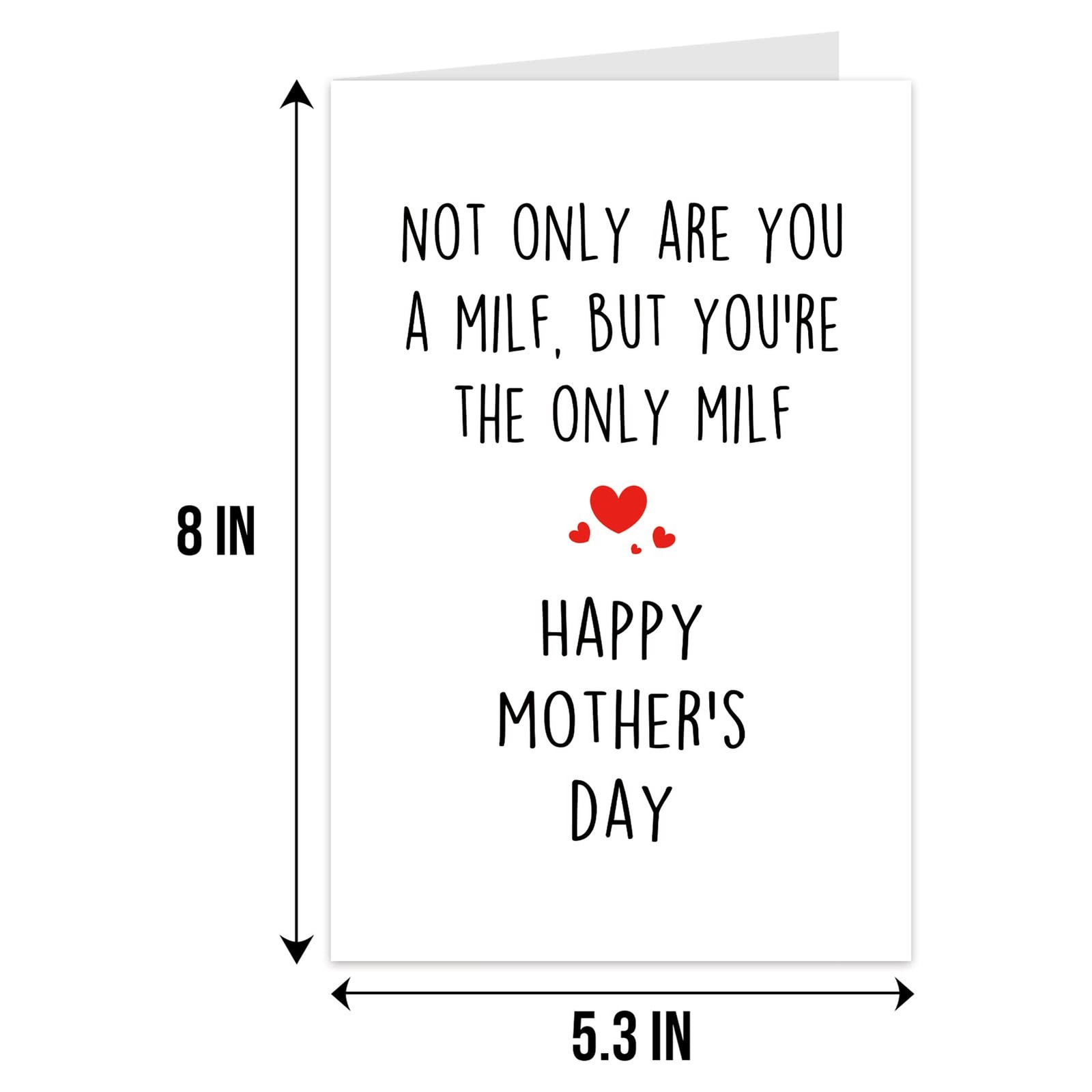 Qiliji Naughty Mother’s Day Card for Wife from 8 inches x 5.3 inches, #14