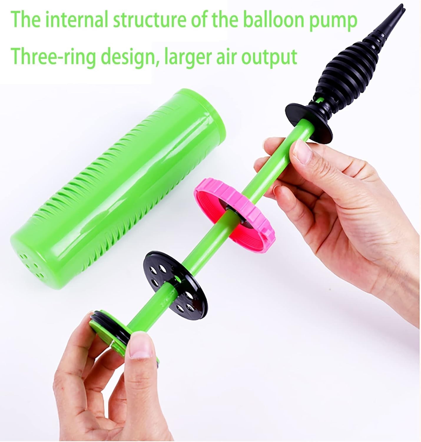 Balloon Pump Handheld Two-Way Dual Action – Hand Blower Air Pumper for Balloons