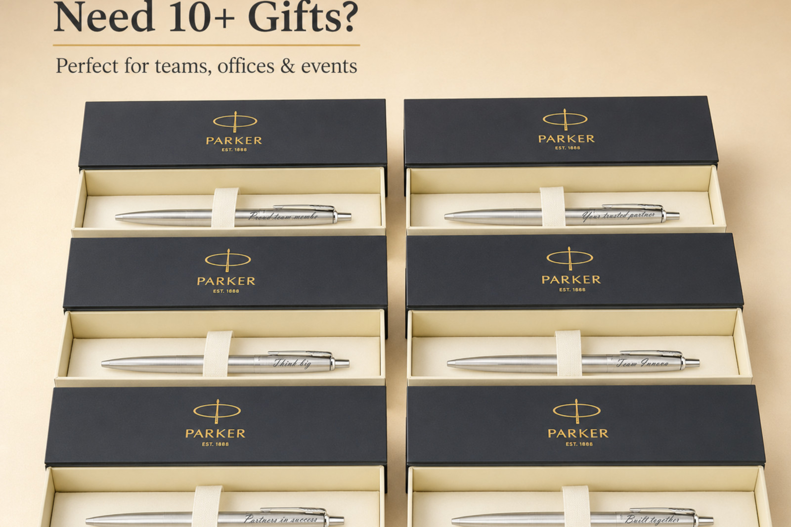 Personalized Engraved Parker IM Ballpoint Pen, Parker Gift Box, Black/Blue Ink