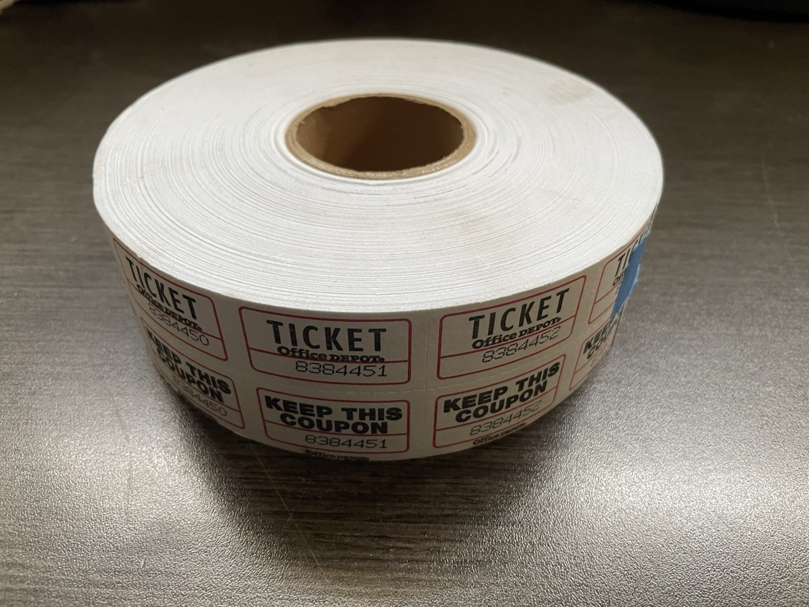 Office Depot Raffle Tickets Roll Of 2000 White