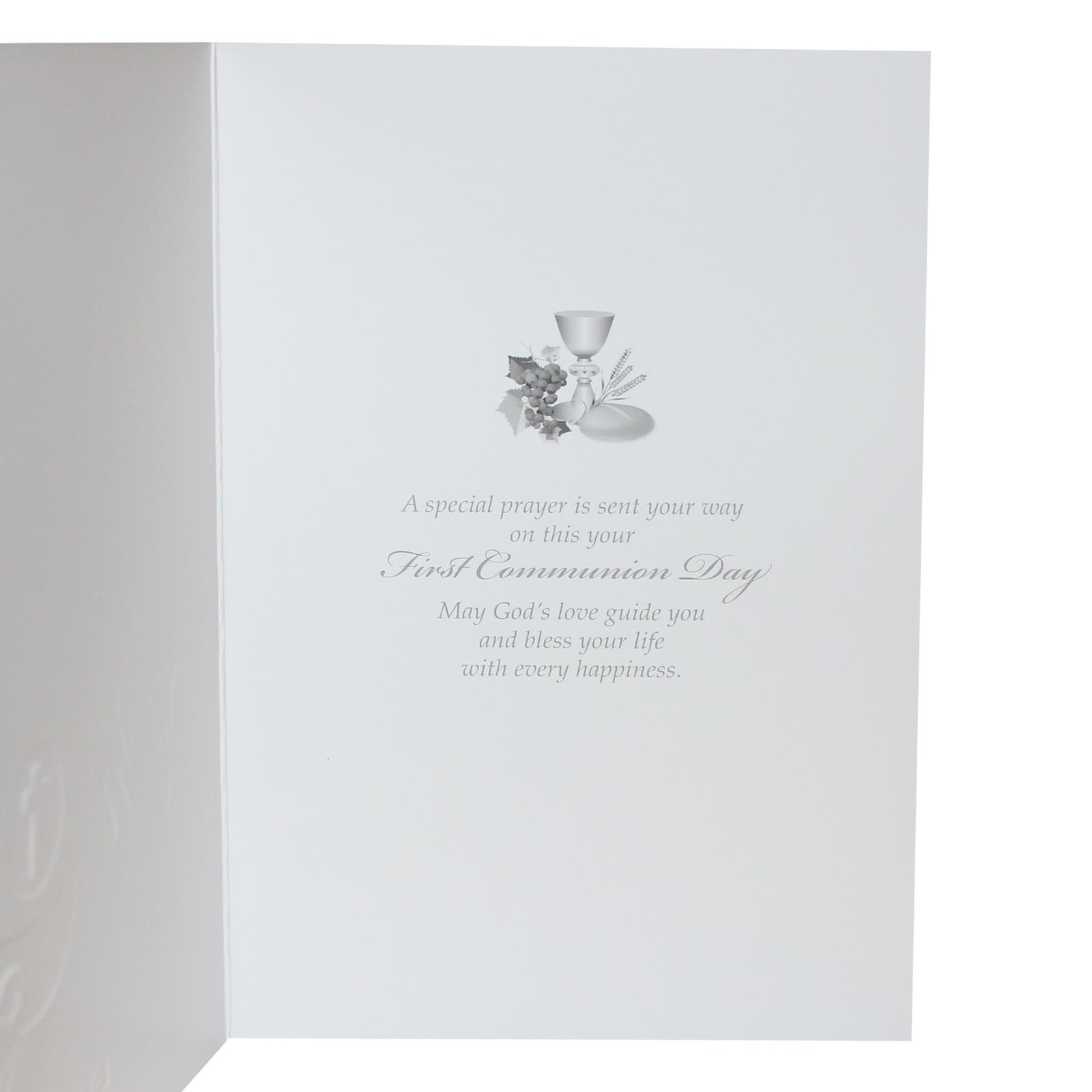 First Holy Communion Card and Envelope with Prayer card Gold Detail – C27608