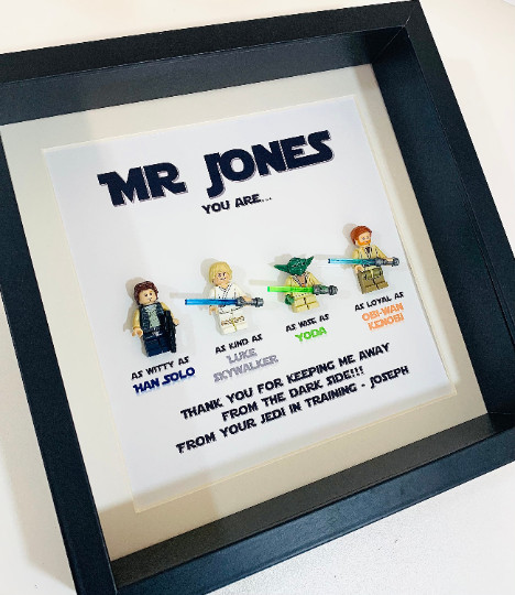 Thank You Gifts, Thank You Frame, Teacher Christmas Gifts, Star Wars Gifts