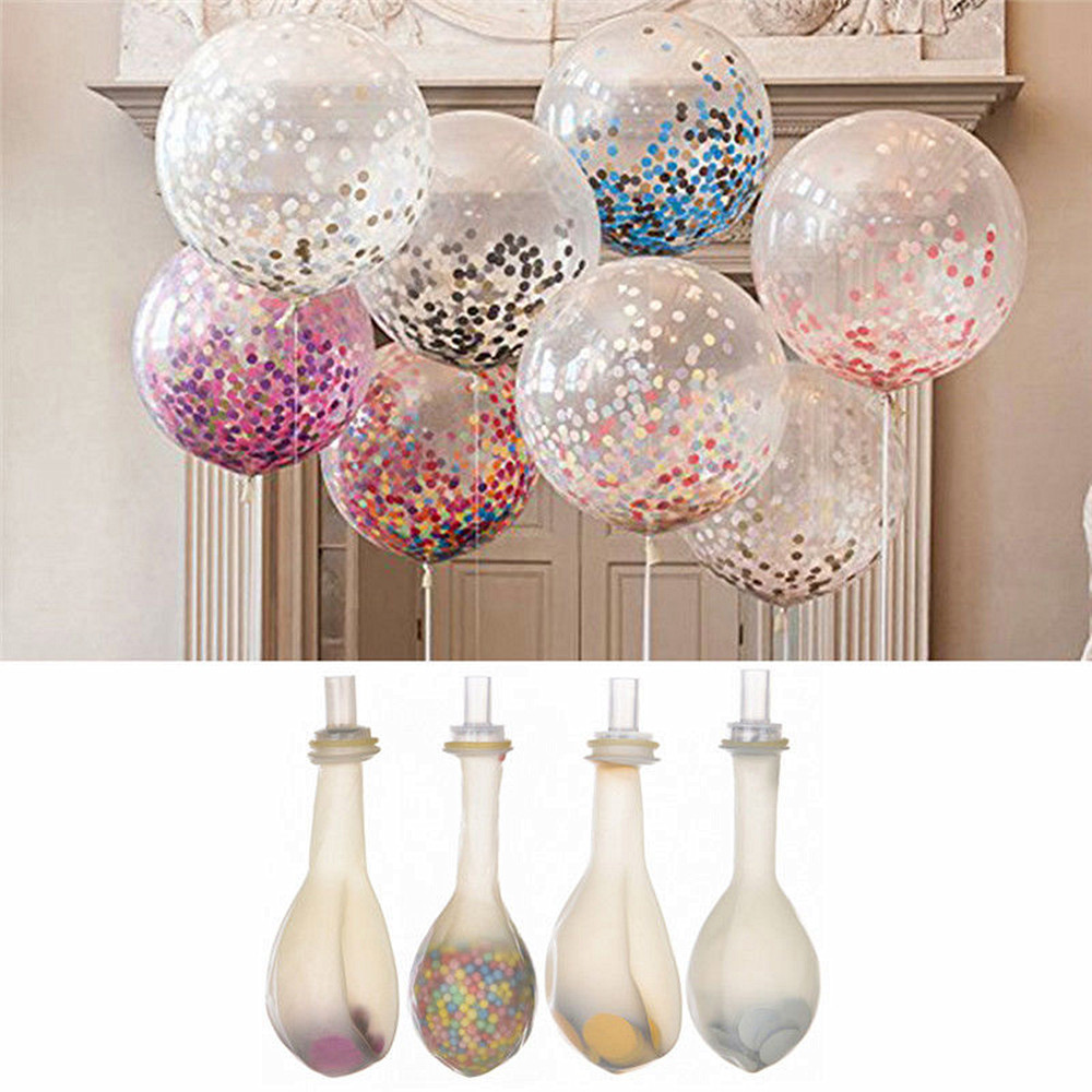 20PCS Colorful Confetti Balloon Birthday Wedding Party Decor Helium Balloons 12″