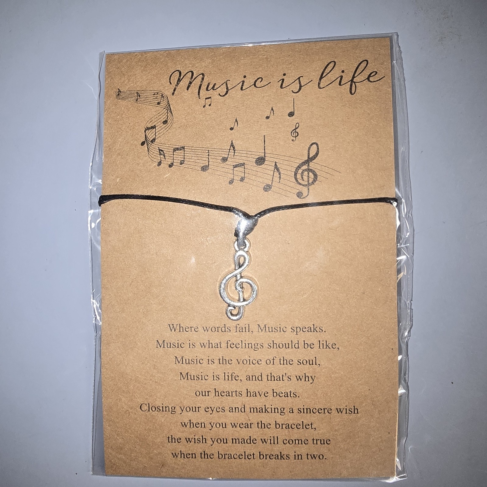 Landical 30 Set Music Party Favors Bulk Note Bracelets and Keychains w/gift bags