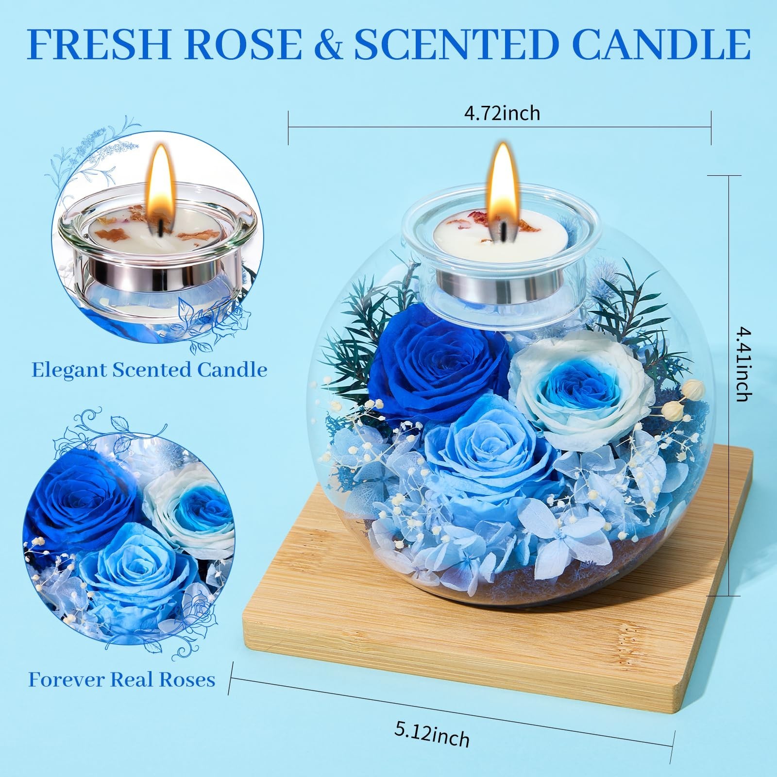 Valentines Day Rose Gifts for Her Birthday Gift for Women Mom Flowers for Del…