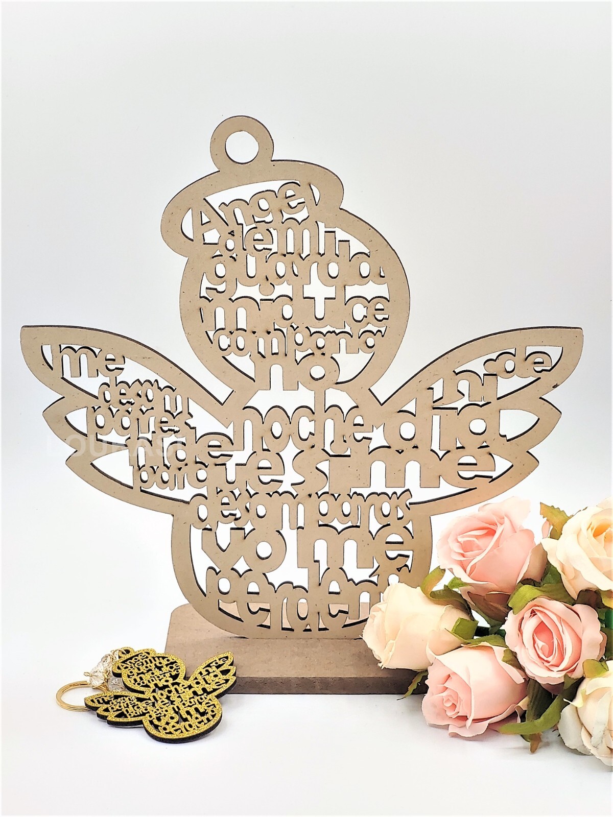 12pcs Wood Religious Centerpiece Cross Guardian Angel Baby Wing First Communion