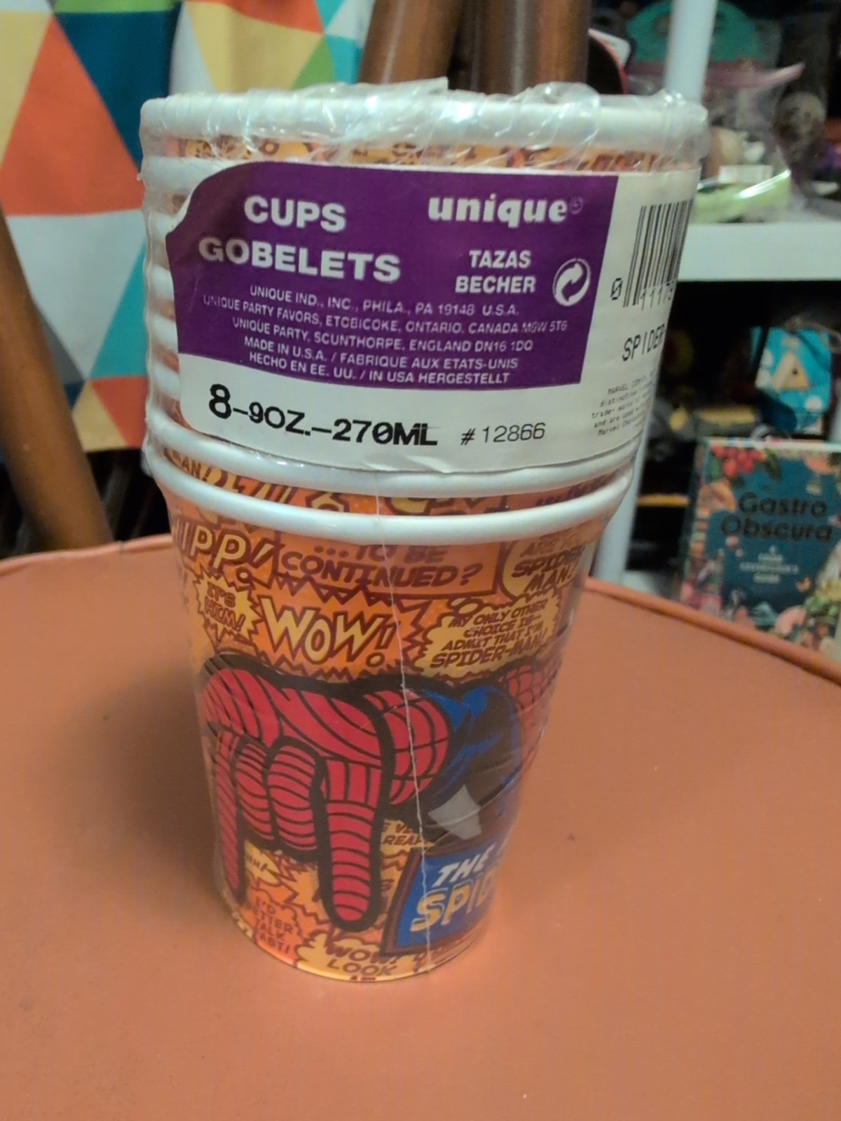 NEW IN PACKAGE 1999 Vtg The Amazing Spider-Man 8-9 OZ Paper CUPS PARTY SUPPLIES