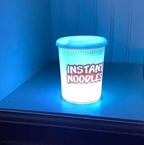 Ramen Instant Noodles Cup – Portable Light Up Lamp Night Light Office Desk Toy
