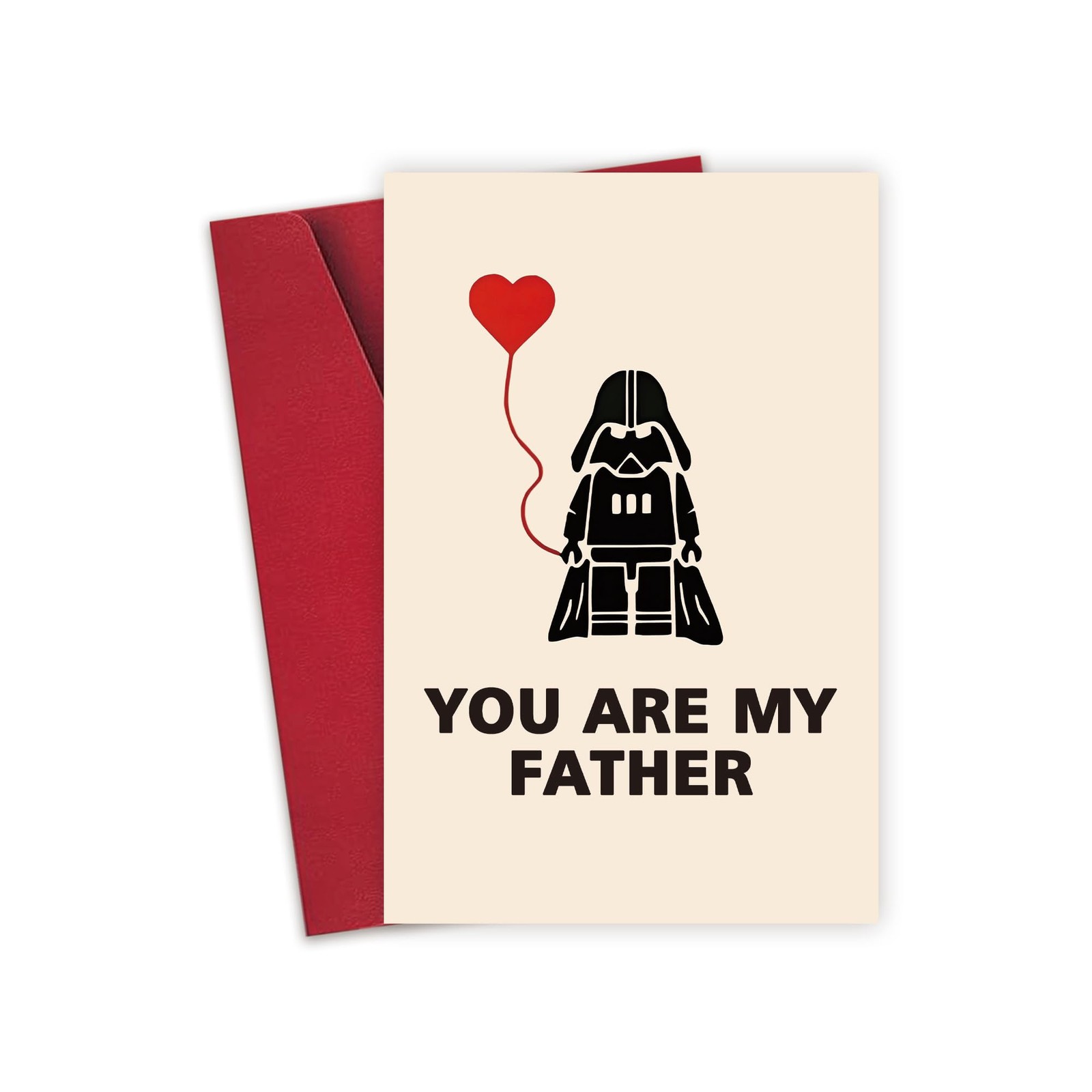 Detuca Star Wars Fathers Day Card,Funny Birthday 8 x 5.3 inches, DTK-123