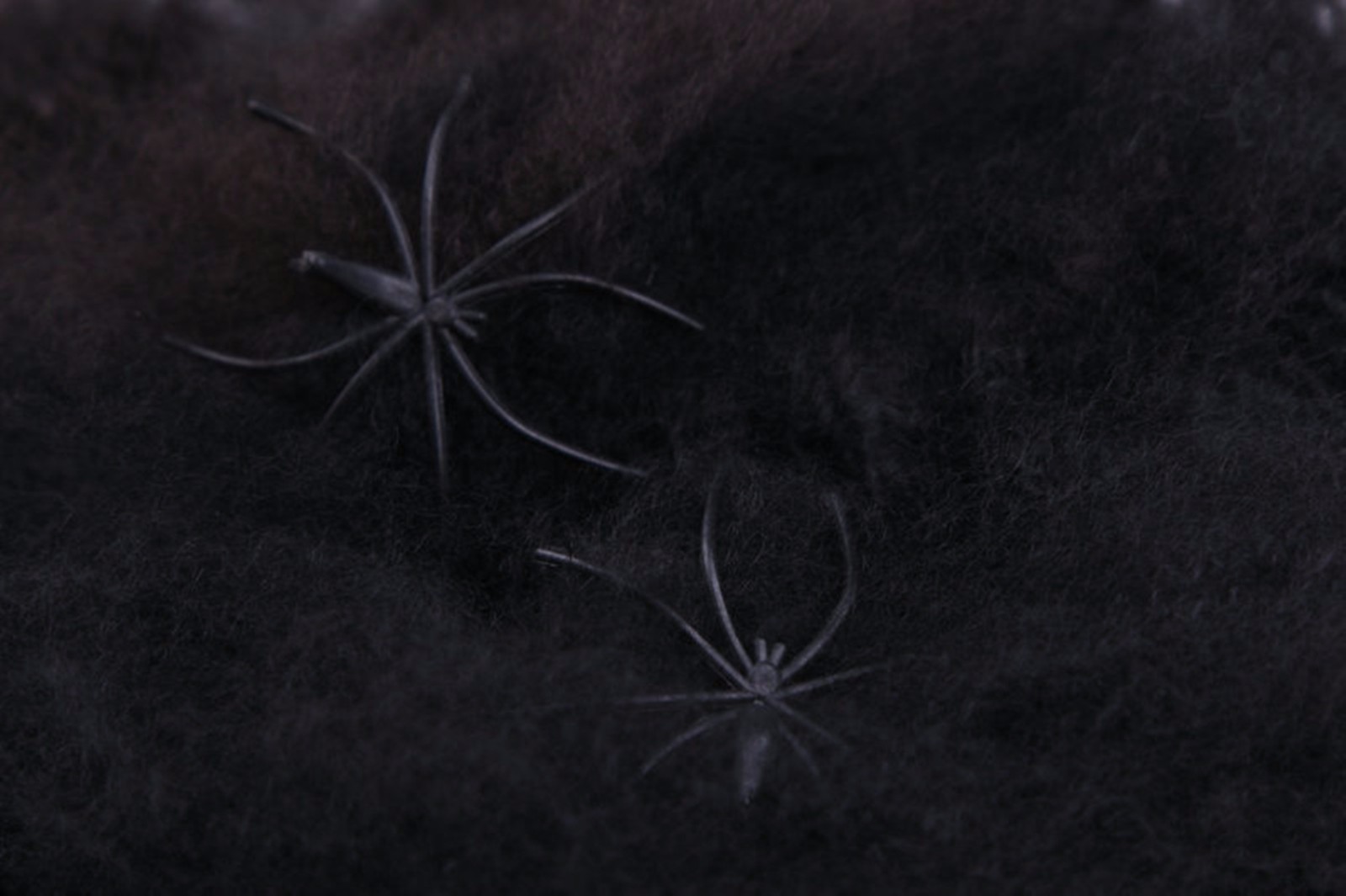 HALLOWEEN Party Horror Decor Black or White Spider Web Decoration +2 spiders