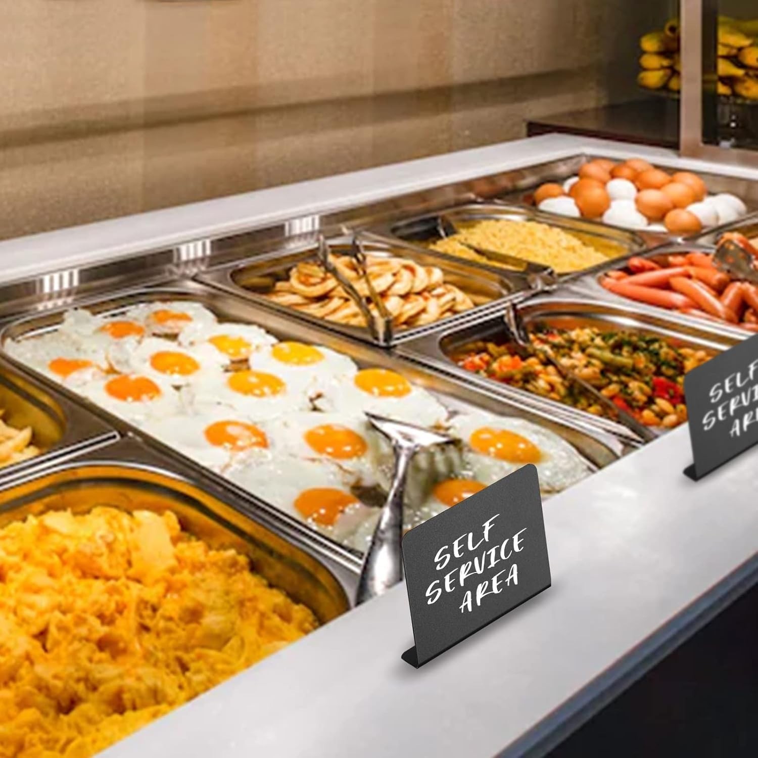 Paquete de 12 mini pizarras para letreros de tiza para comida – Fiesta – Buffet