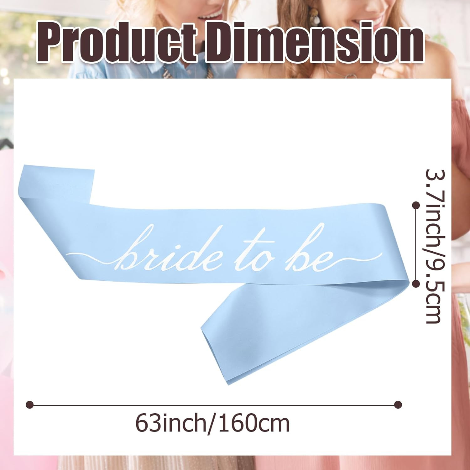 Blue Bride to Be Sash in Soft Satin, Bachelorette Party Wearable, Bridal Shower