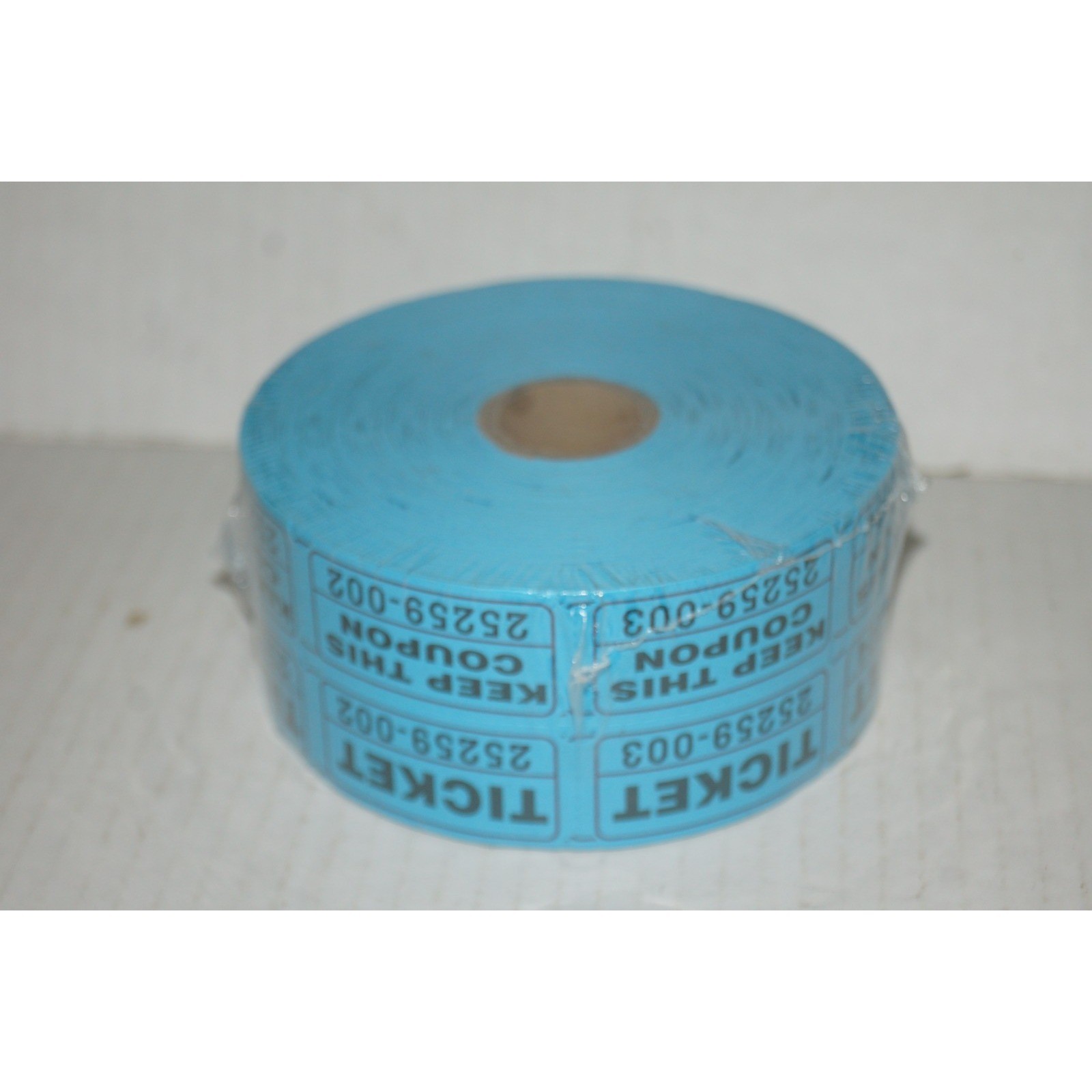 Roll of 2000 Blue Double Stub Raffle Tickets Split the Pot 50/50 NEW