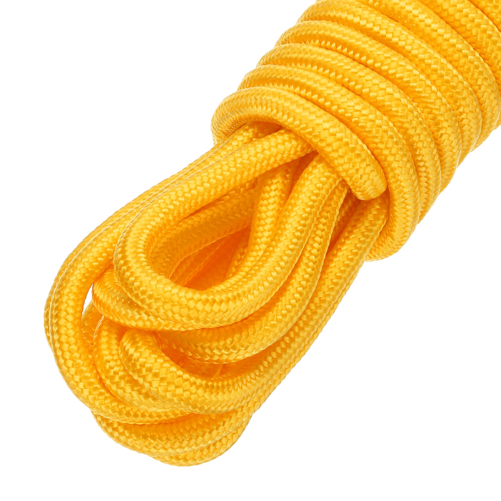 15M/49.2ft 3/8″ Yellow Braided Polypropylene Rope Indoor/Outdoor