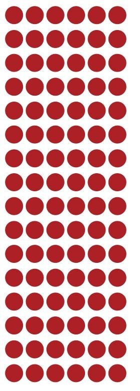 3/8″ Red Dots Round Vinyl Color Code Inventory Label Dot Stickers 3/8 Inch