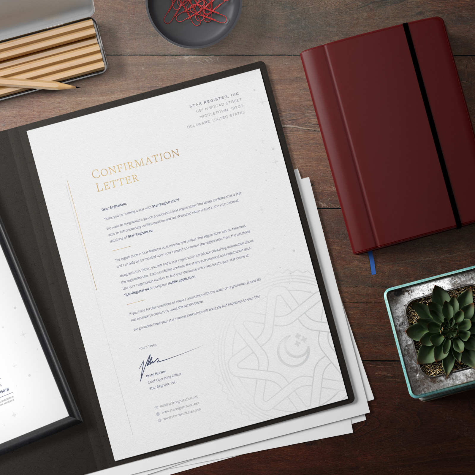 Name a Star Gift – Personalized Keepsake Folder for Any Occasion