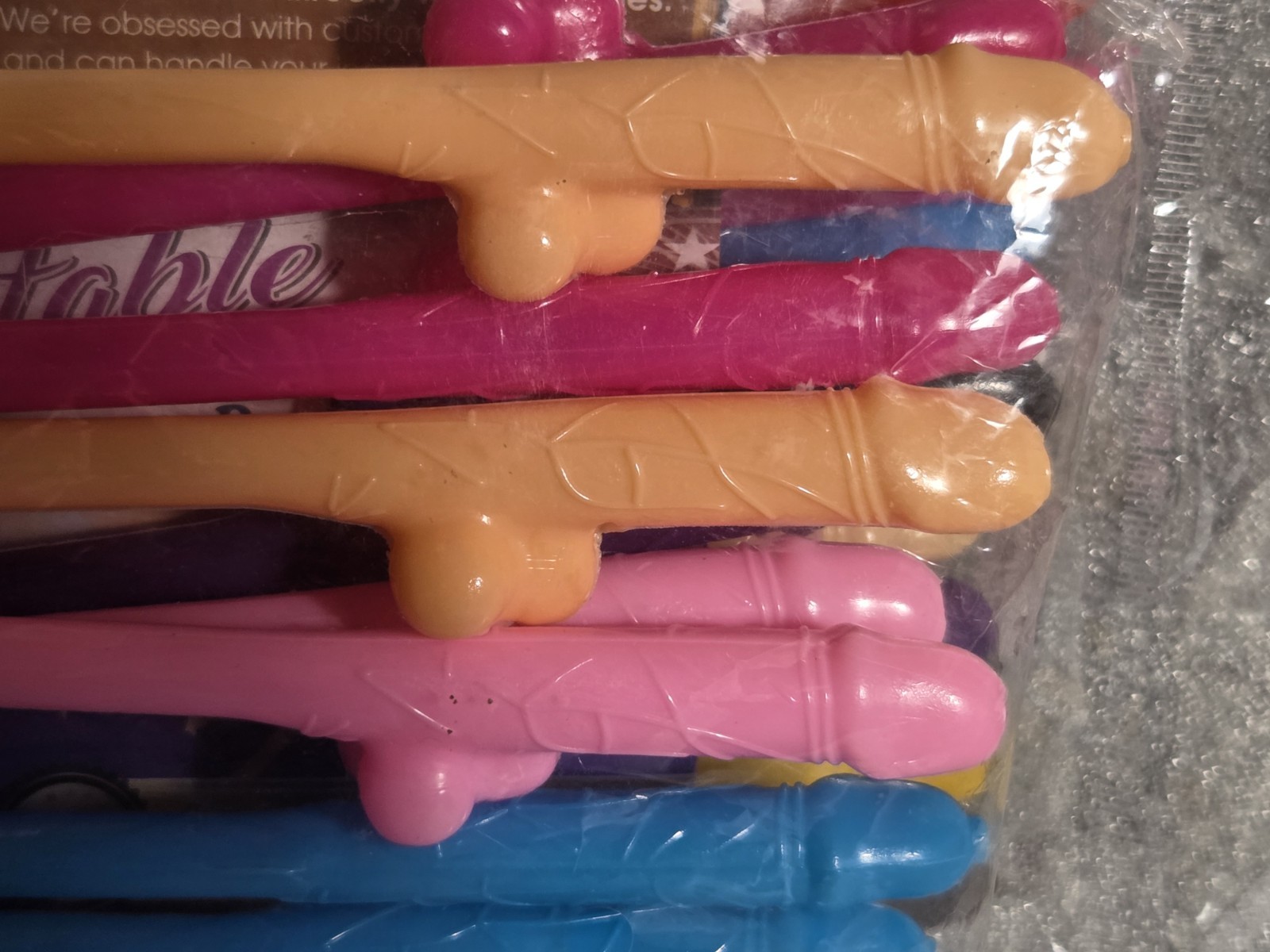Penis Ceiling Decoration Bachelorette Party Supplies – 3 Pack With 19 Straws