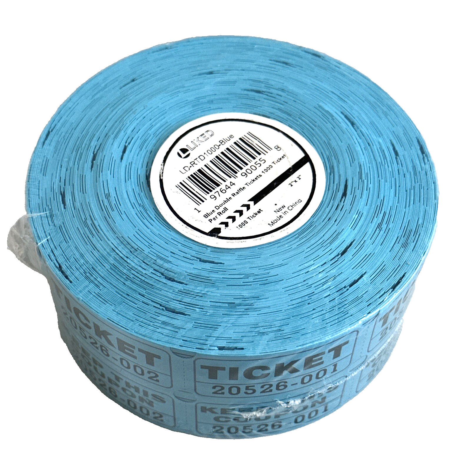 Raffle Tickets Double Roll Events Carnivals 1000 Ticket Count Per Roll