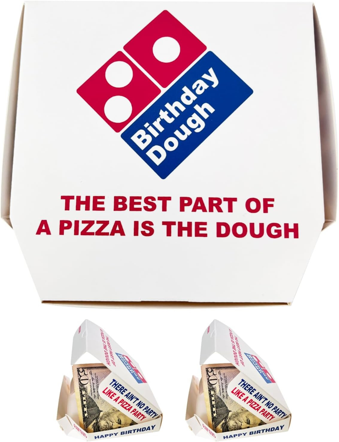 Birthday Dough Money Gift Box – Funny Mini Pizza Box Cash Holder – Unique Birthd