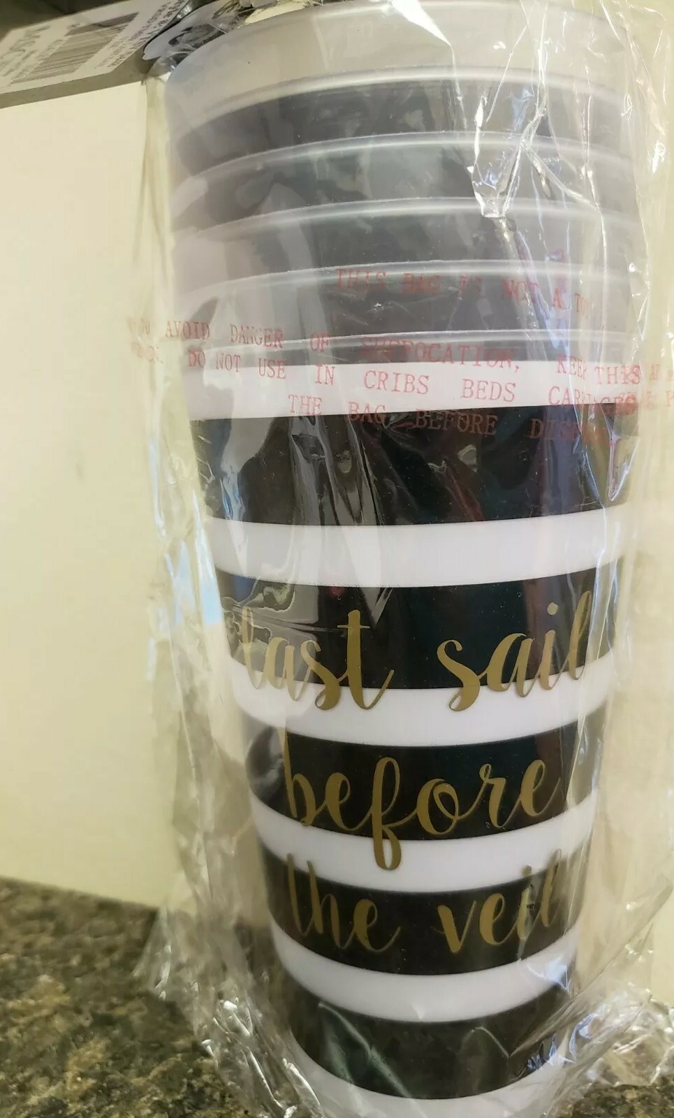 New Bachelorette Party Cups by MSC 6 lot, Pick Phrase