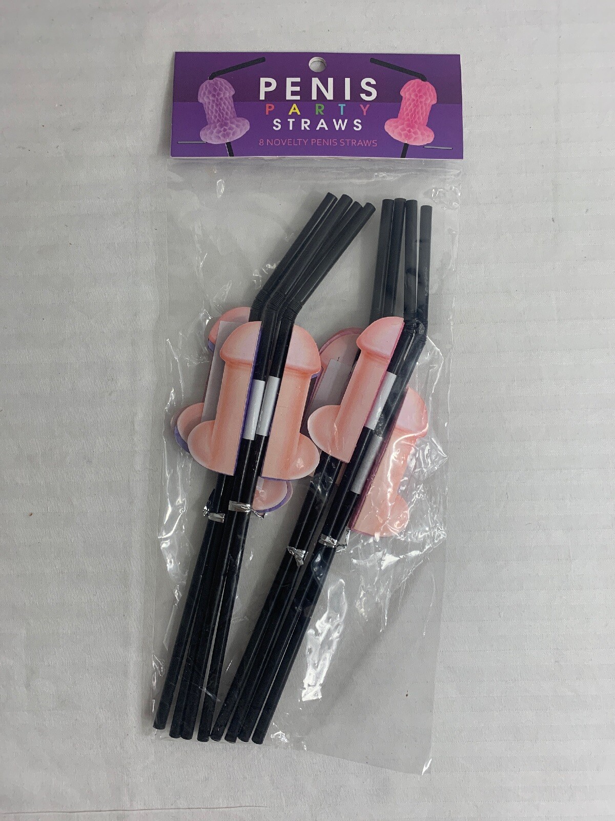 Bachelorette Party Penis Dick Drinking Straws Supplies Decorations Favor 8 Pack