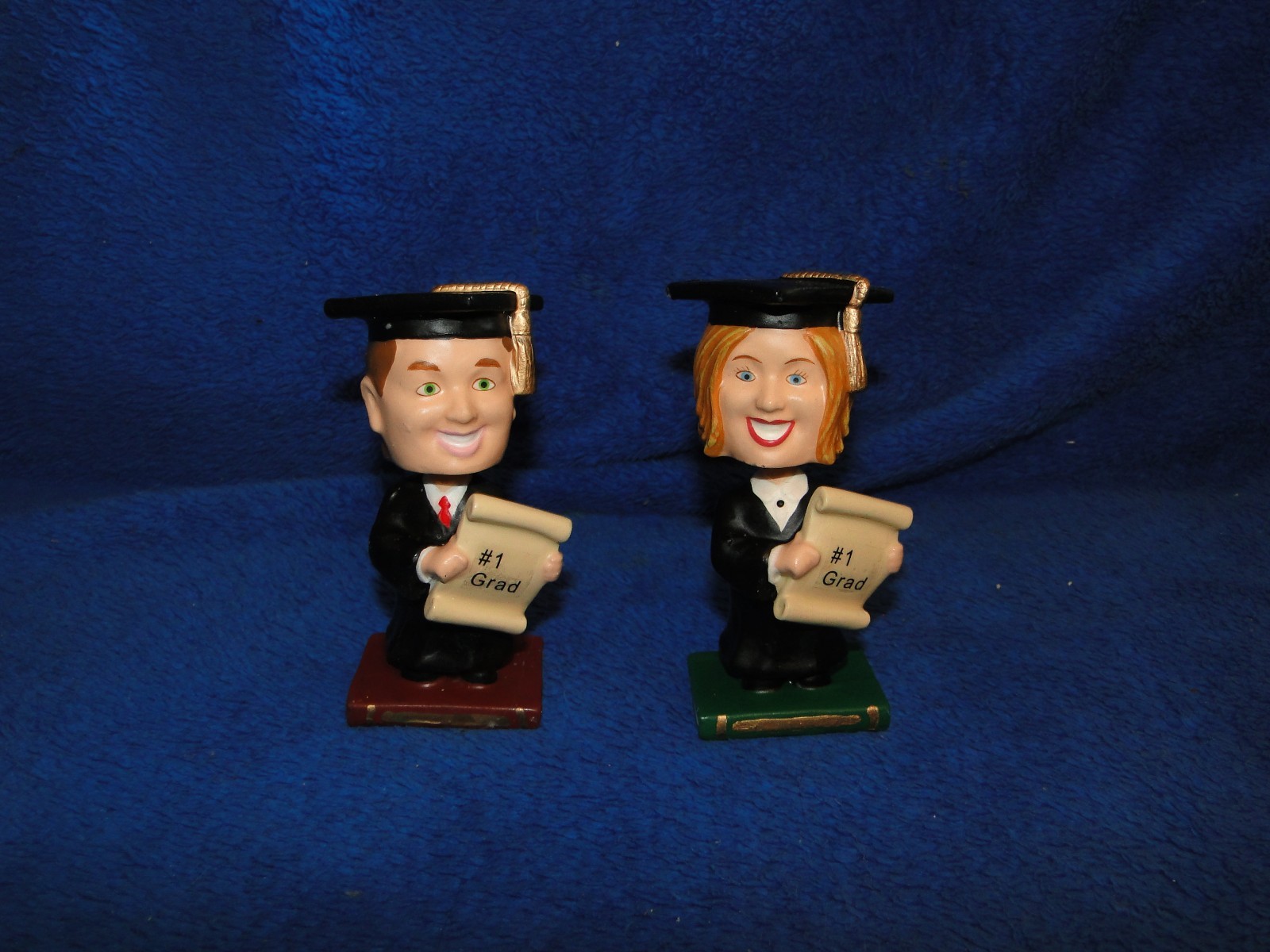 New Wilton Boy or Girl Bobblehead Graduate Cake Decoration and Favor 4.25″ tall