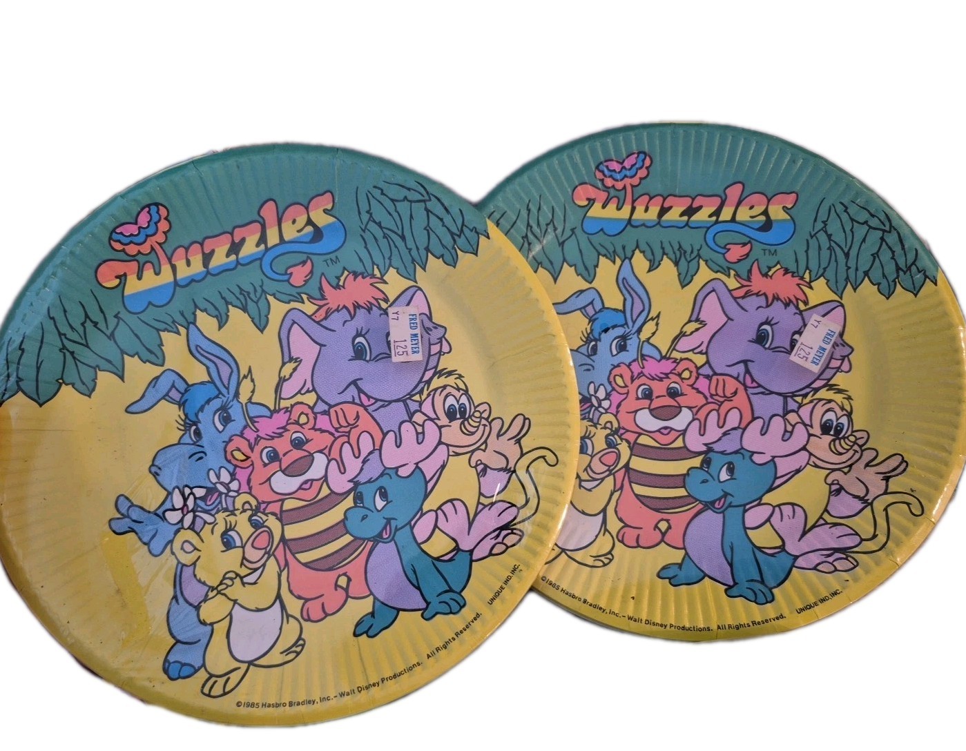 Vintage 80’s Deadstock 1985 Wuzzles Walt Disney Hasbro Birthday Party Ephemera