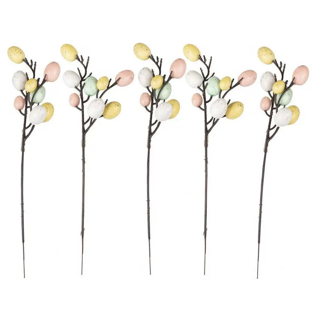 Eggciting Easter Sterms & Eggs Table Decoration 5pk Happy Easter Party Supplies