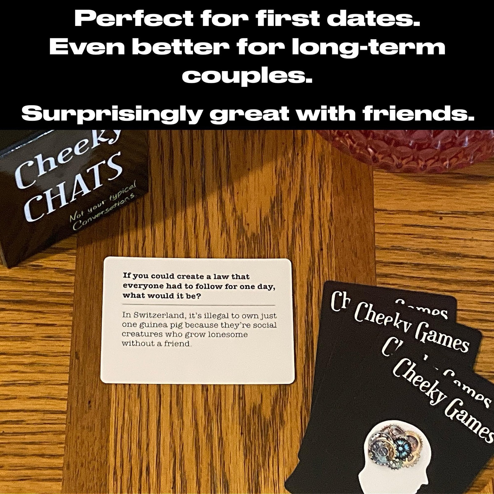 Cheeky Chats – A Conversation Card Game for Couples, Friends & Family | Fu