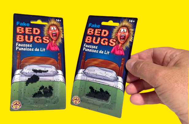 2 Packs FAKE BLACK BED BUGS Tiny Mini Tick Prank Joke Gag Gift House Bedding