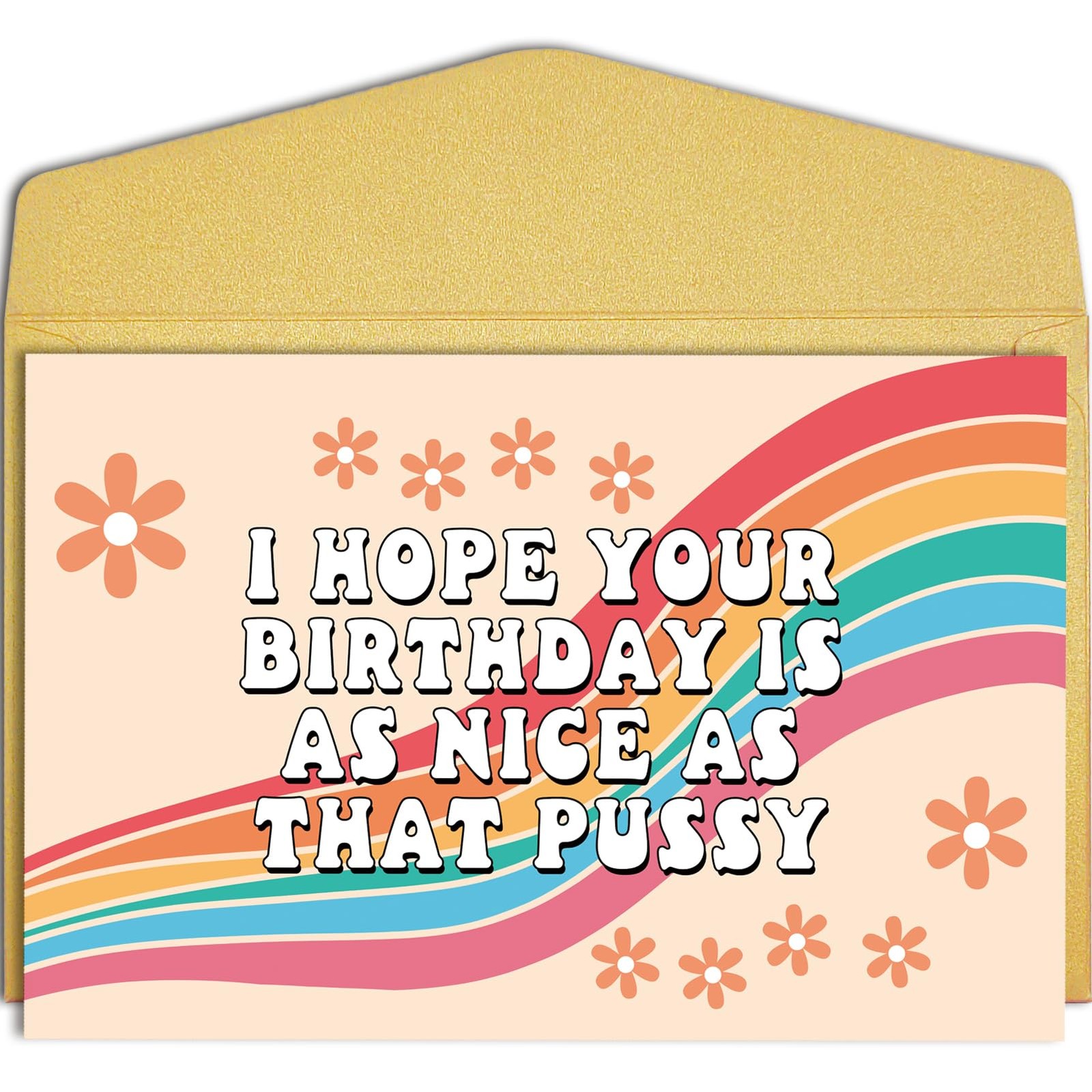 Qiliji Funny Birthday Card for Wife 8 inches x 5.3 inches, Dirty