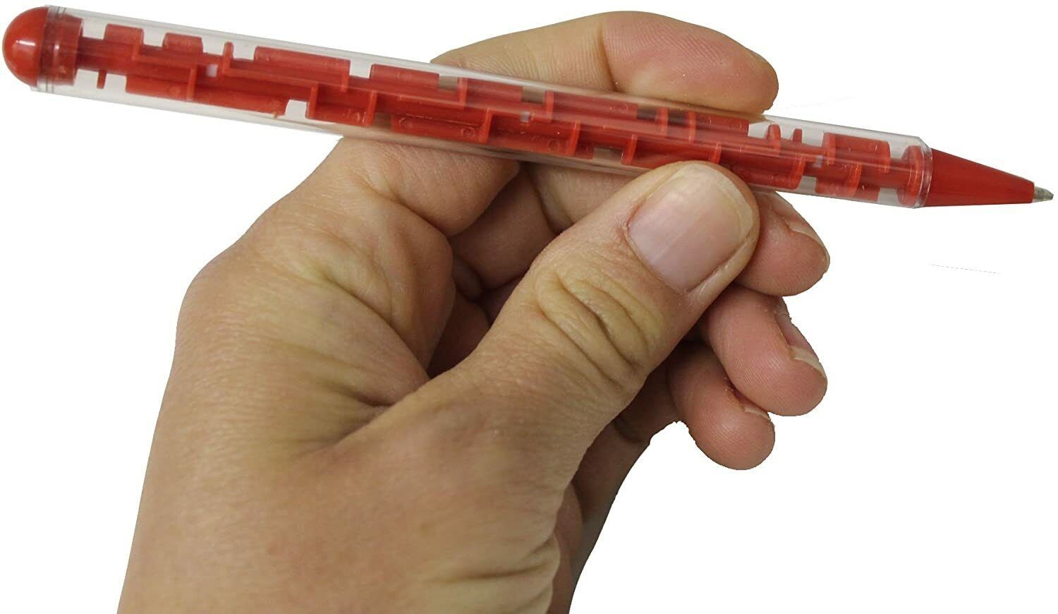 288 MAZE PUZZLE School Office Pen “Built in Balls” Fidget Game Child Toy (24 dz)