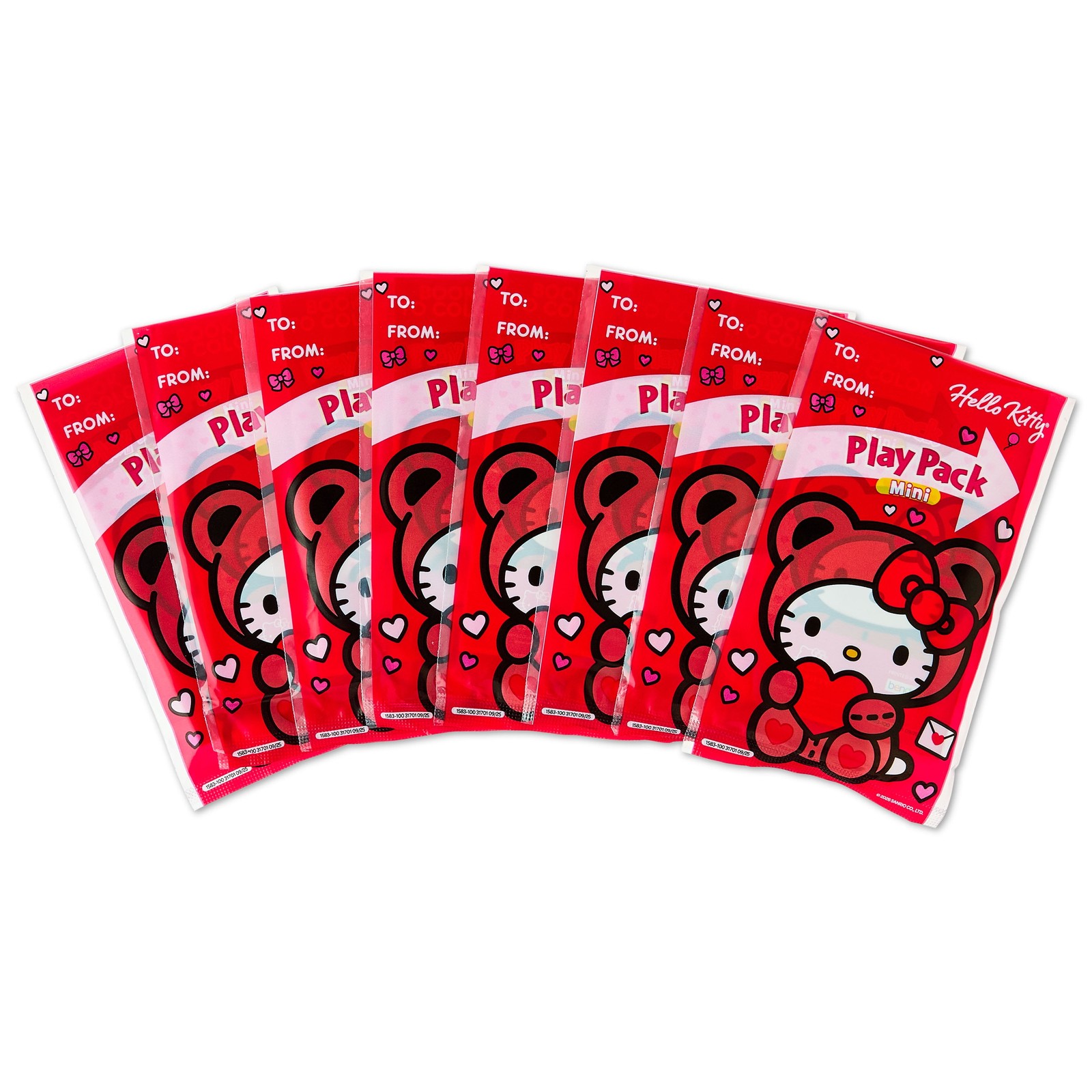 Hello kitty 8 Count Mini Play Pack Valentine’S Day Greeting Cards