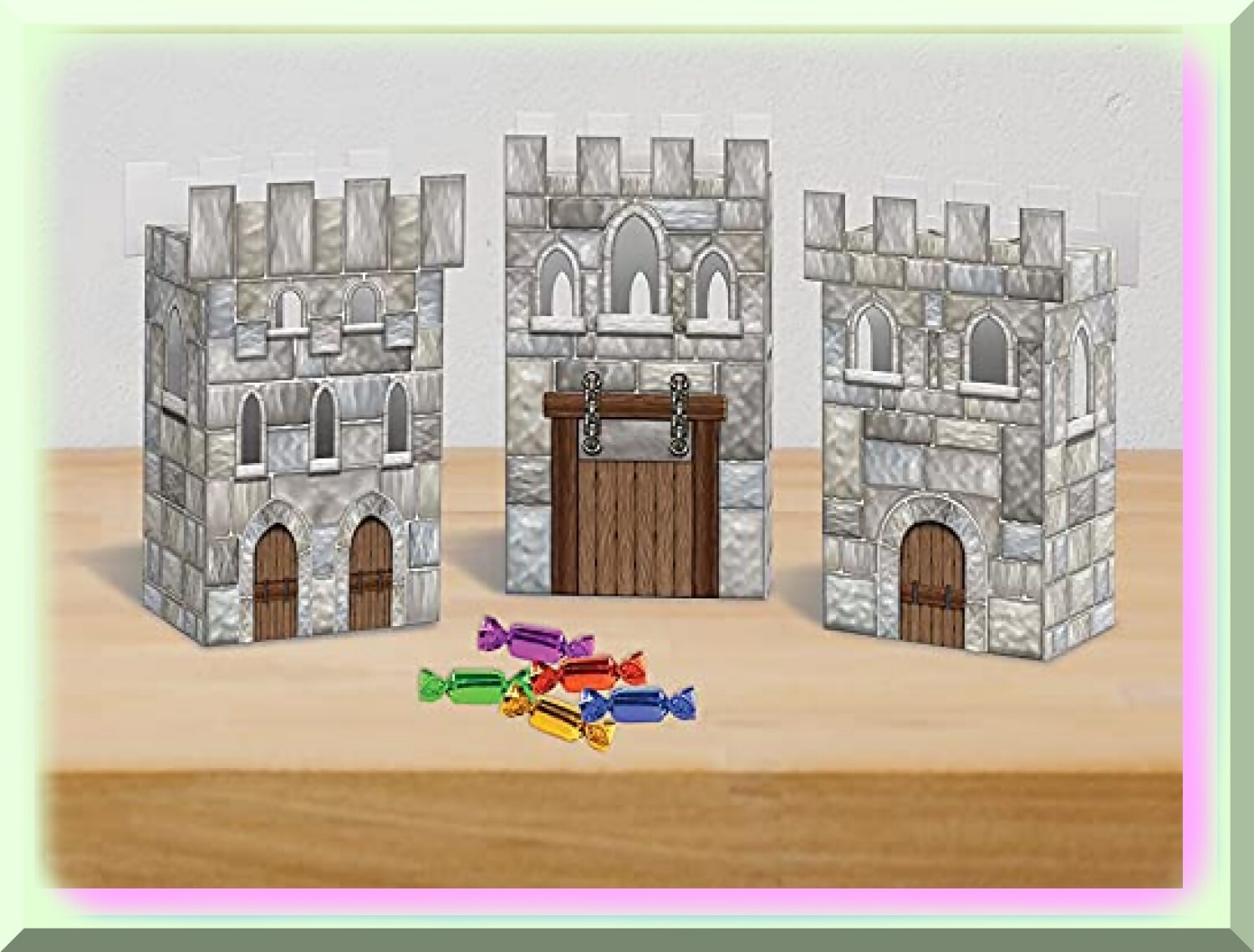 Colorful Castle Party Favors for Birthdays