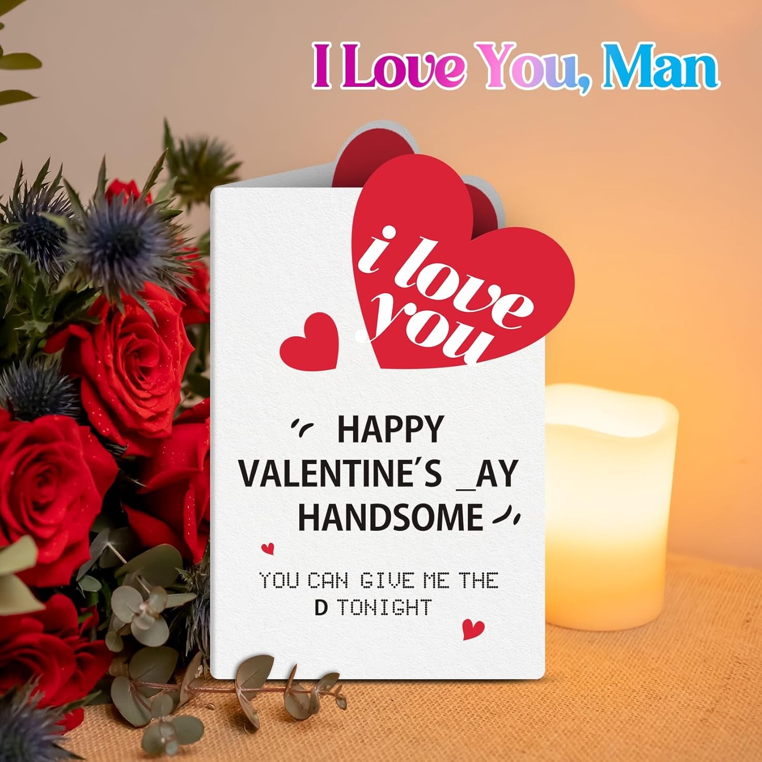 Valentines Day Love Gifts for Him, Valentines Day Card Gifts for Husband