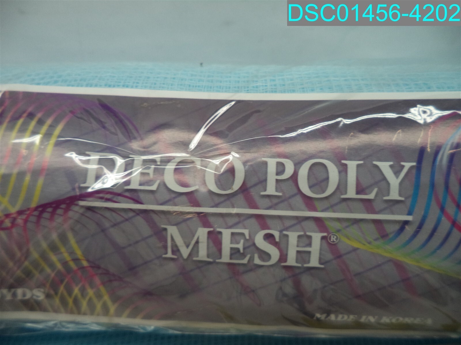 QTY=2: 10″ X 10 YDS Deco Poly Mesh Ribbon (Light Blue Non Metallic)