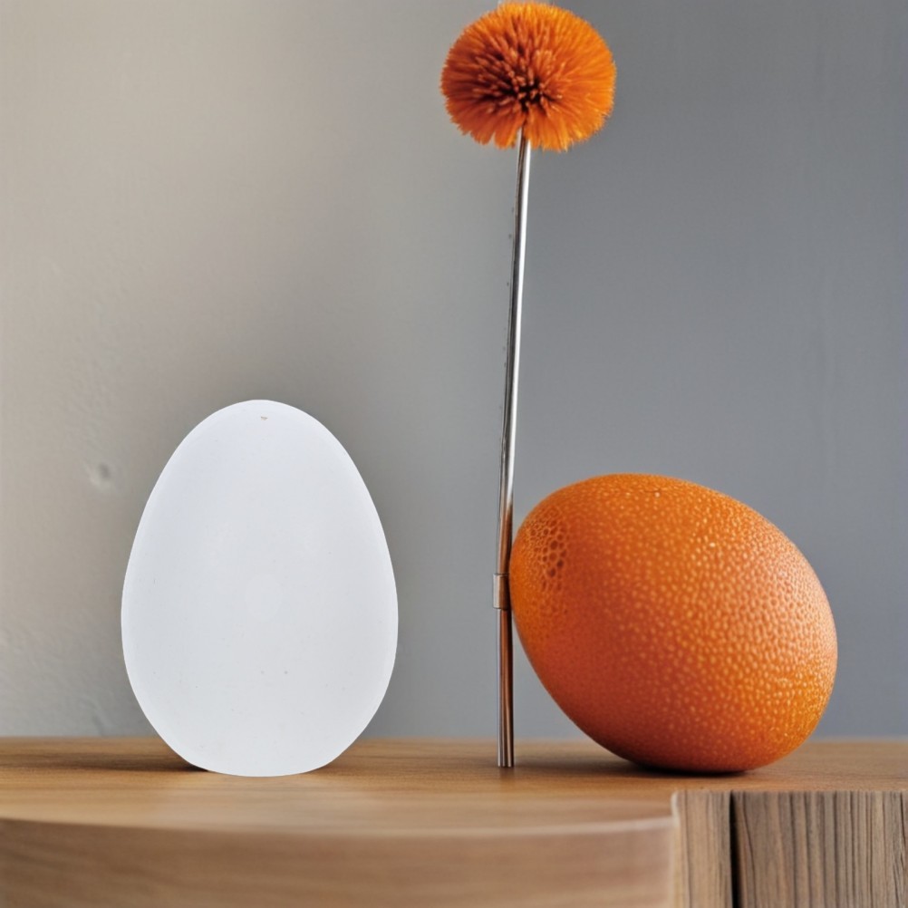 8Pcs White Wooden Easter Eggs for DIY Painting Durable Faux Egg Crafts