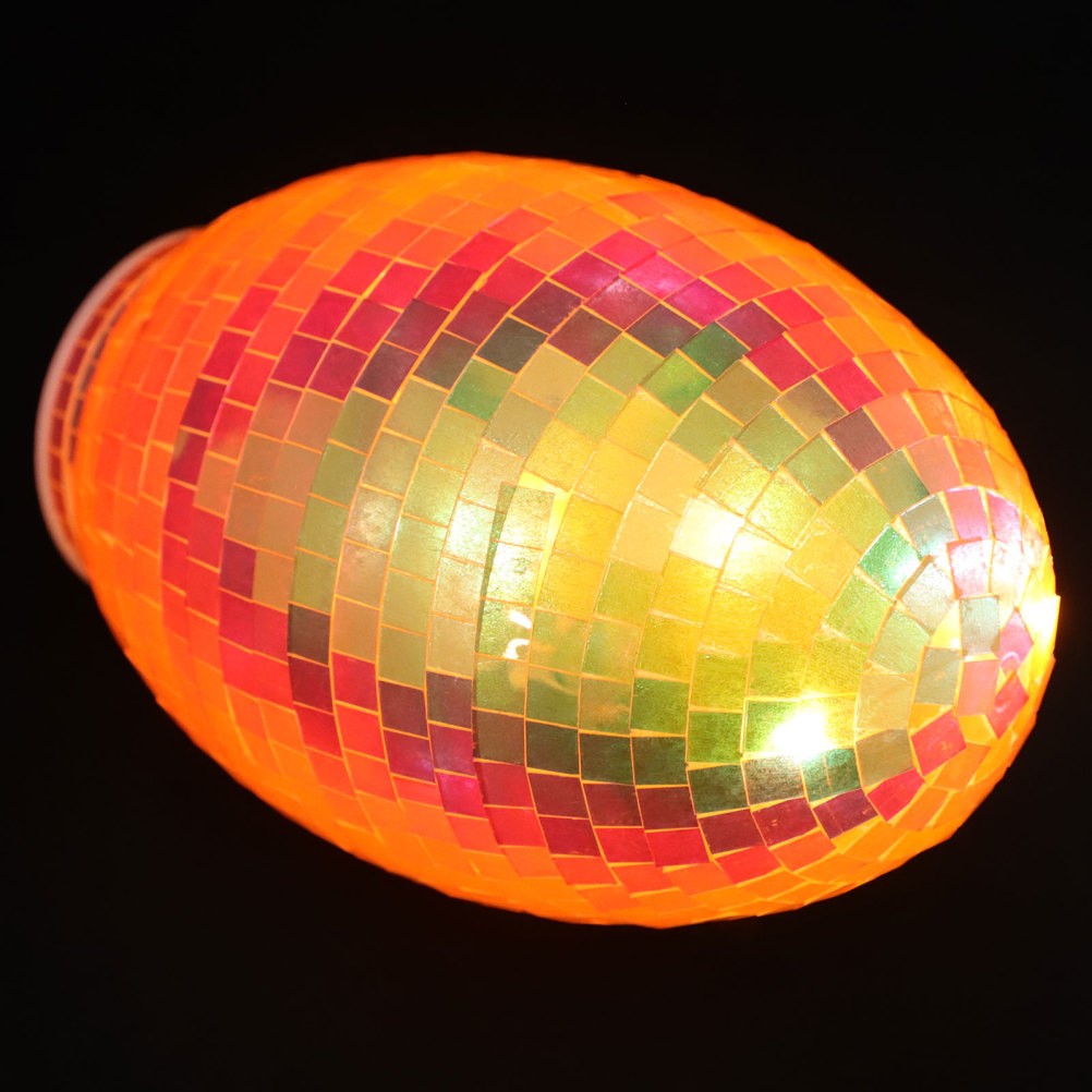 Disco Egg for Party: Table Decor Mirror Retro Disco Ball – Egg Shape Reflective