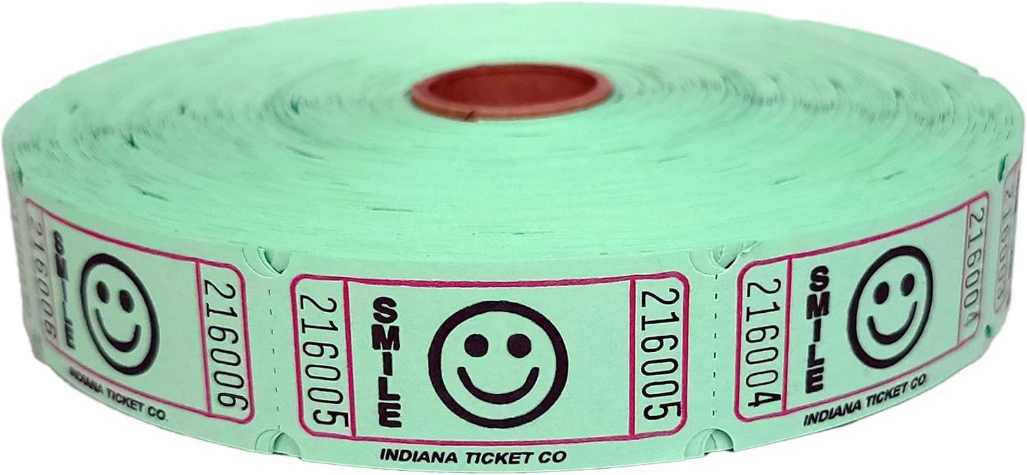 Versatile 2000 Count Raffle Tickets – Ideal for Fundraising, Prizes, & Classes