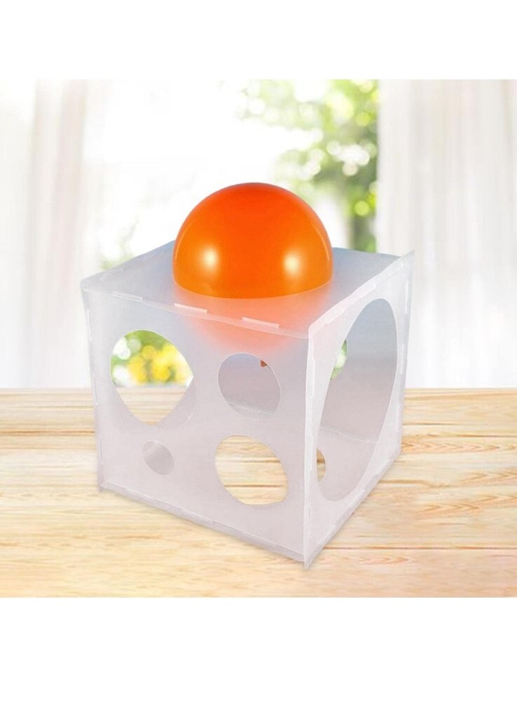 Size Markings on Balloon Measuring Tool Durable Plastic Box Sizer Cube