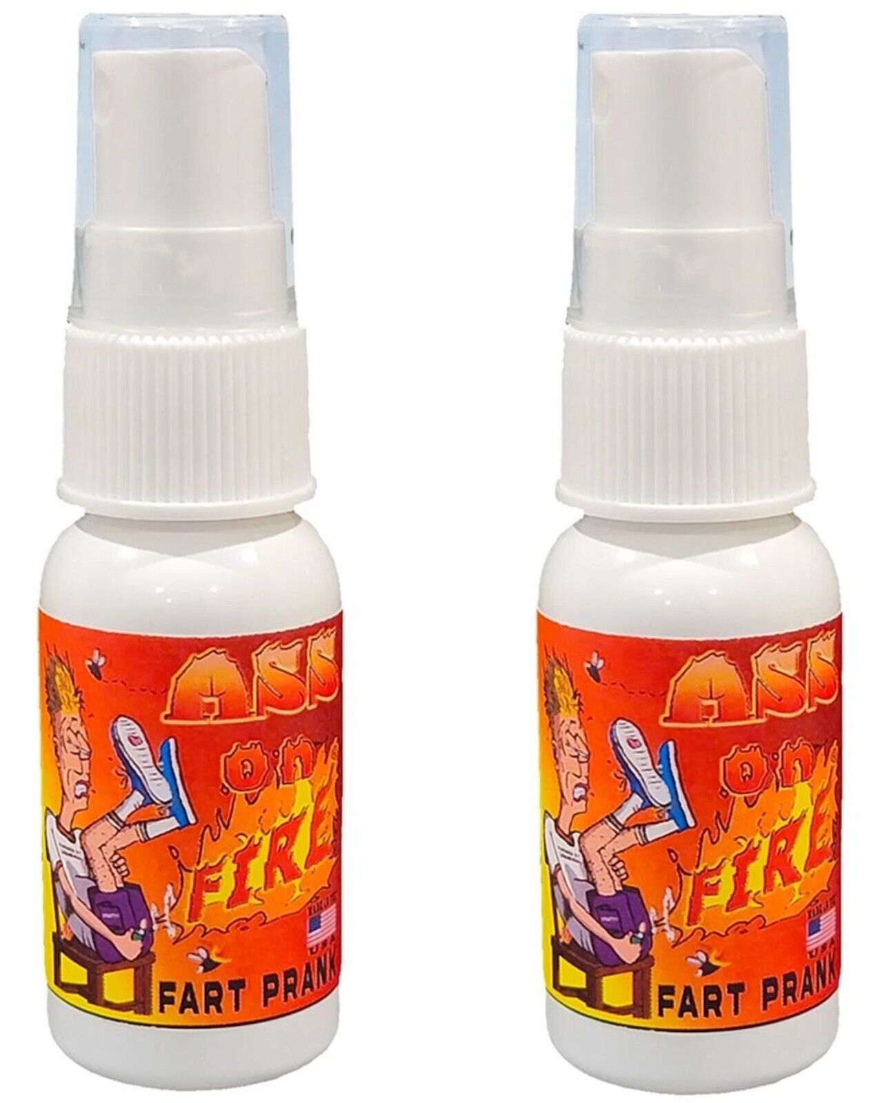 2 ASS on FIRE – Liquid Ass Spray Bottle Mister – Nasty Fart Stink Prank Gag Joke